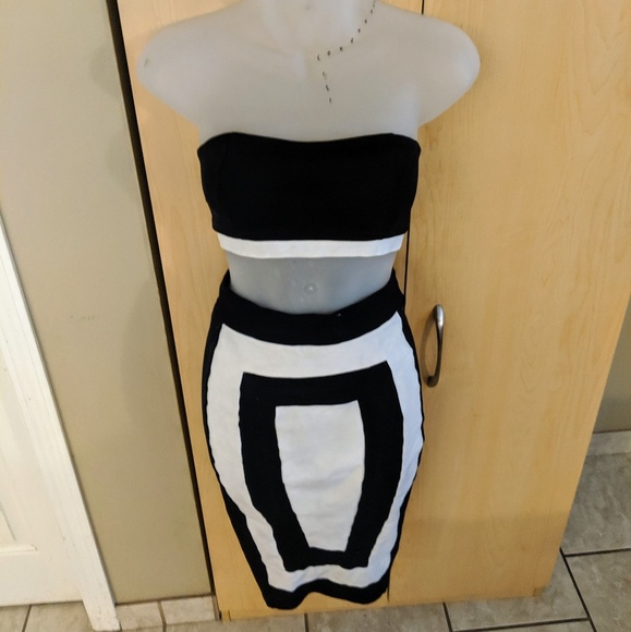 Fashion Nova Dresses & Skirts - Fashion Nova Two Piece Pencil Skirt Tube Top